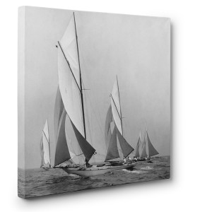 Edwin Levick - Sailboats Sailing Downwind, 1920 (detail)