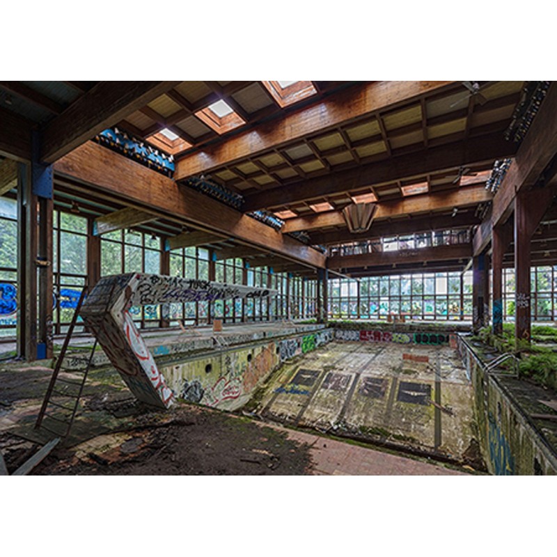 Richard Berenholtz - Abandoned Resort Pool, Upstate NY