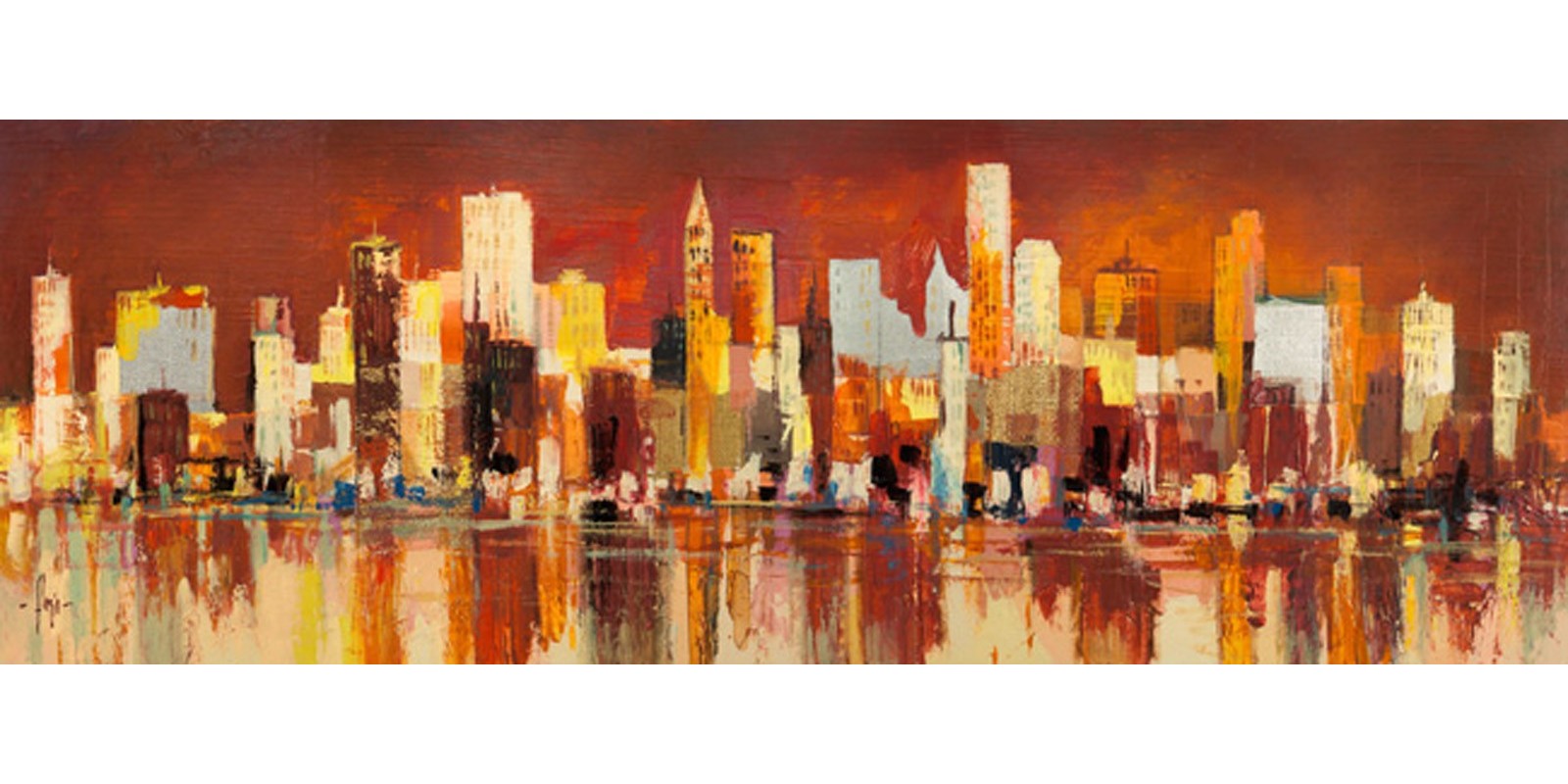 Luigi Florio - Manhattan al tramonto