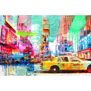Eric Chestier - Taxis in Times Square 2.0