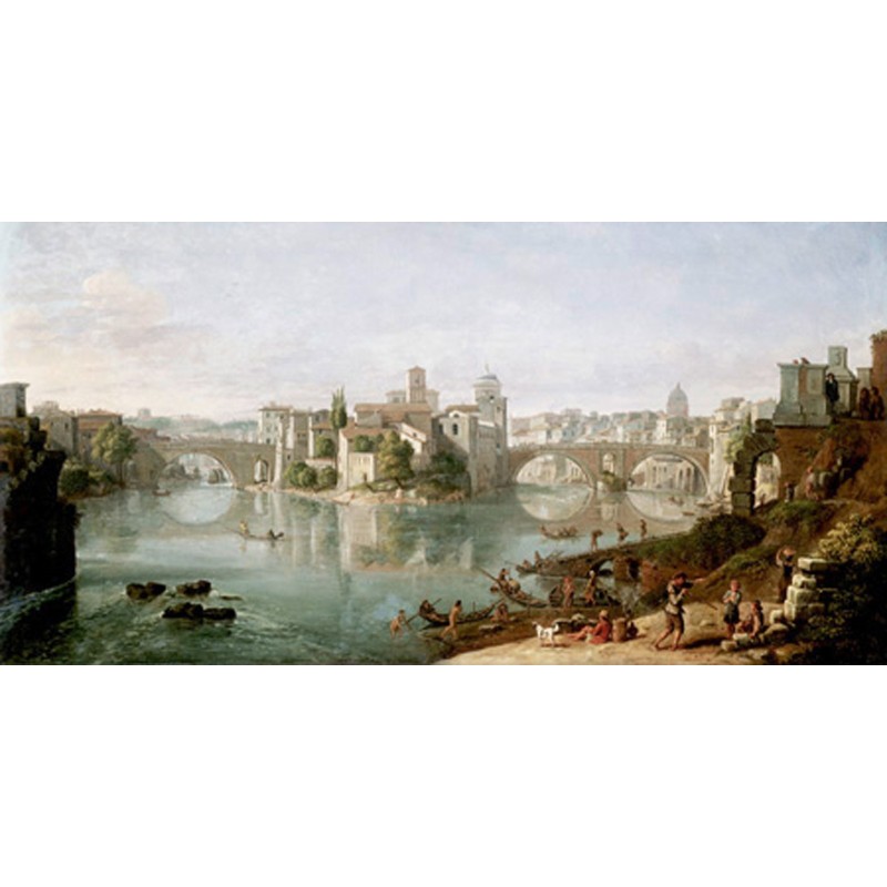 Gaspar Van Wittel - The Tiber in Rome