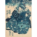Utagawa Kuniyoshi - The Courtesan Hanao of Ogi-ya