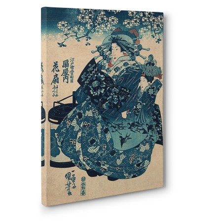 Utagawa Kuniyoshi - The Courtesan Hanao of Ogi-ya