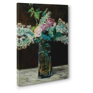 Edouard Manet - Vase of White Lilacs and Rose