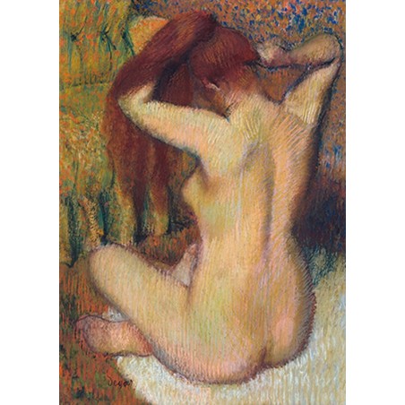 Degas Edgar Germain Hilaire - Woman Combing her Hair