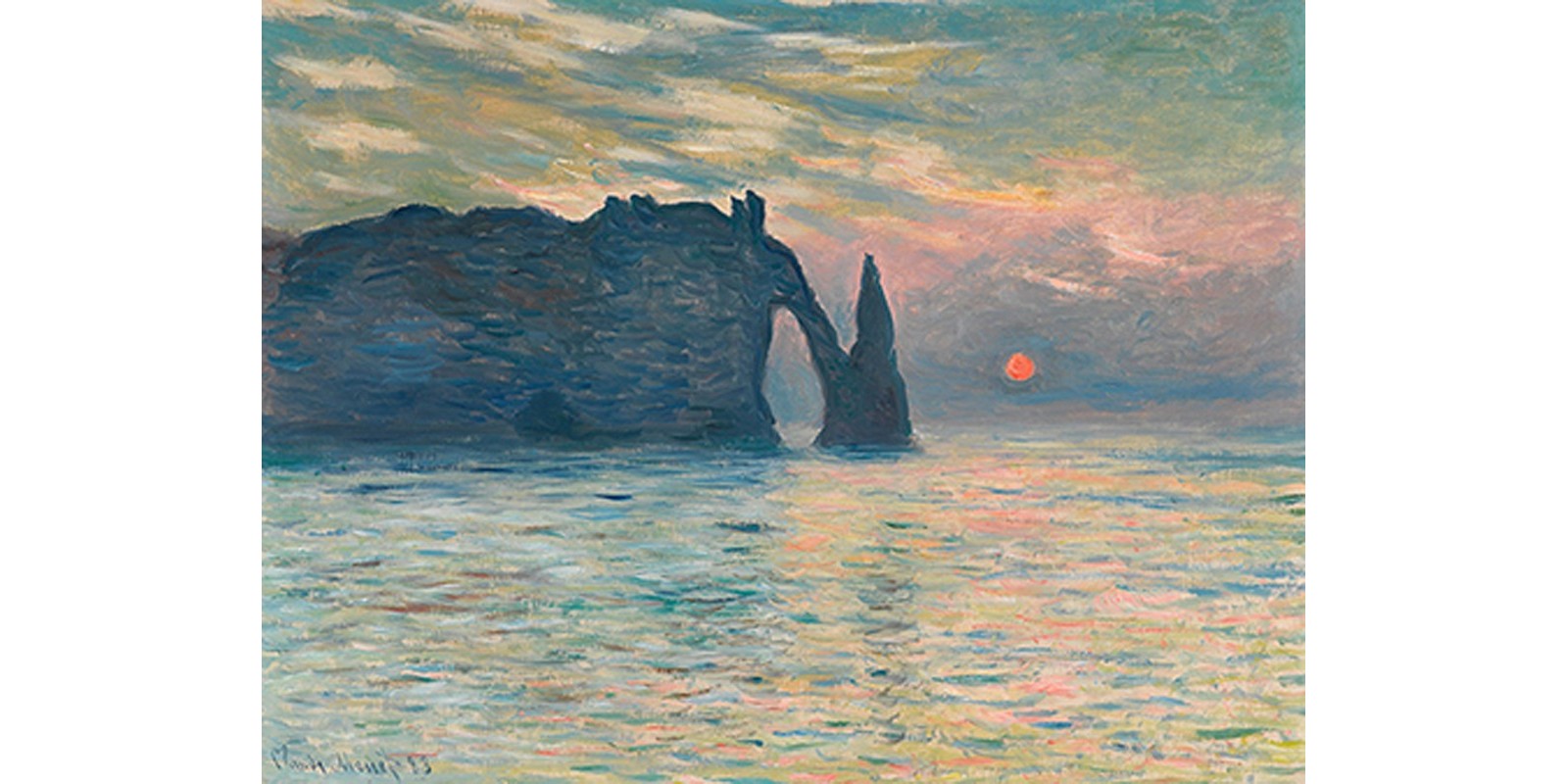 Claude Monet - Sunrise at Etretat
