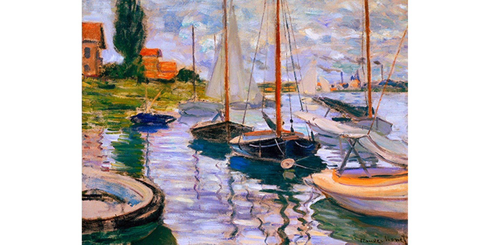 Claude Monet - Voiliers sur la Seine