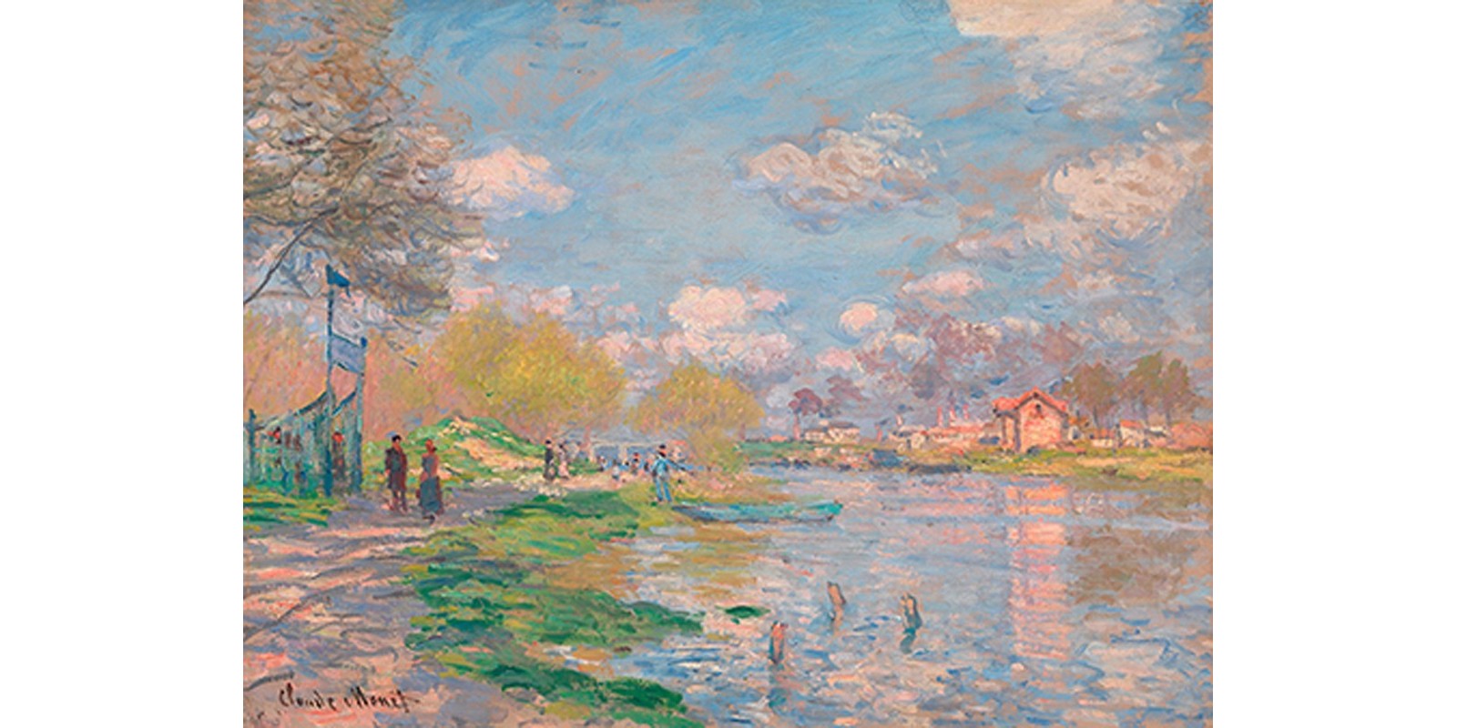 Claude Monet - Spring by the Seine
