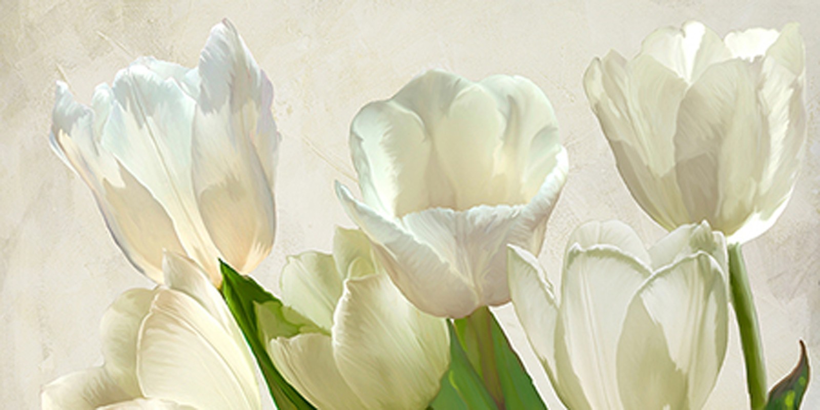 Luca Villa - White Tulips (detail)