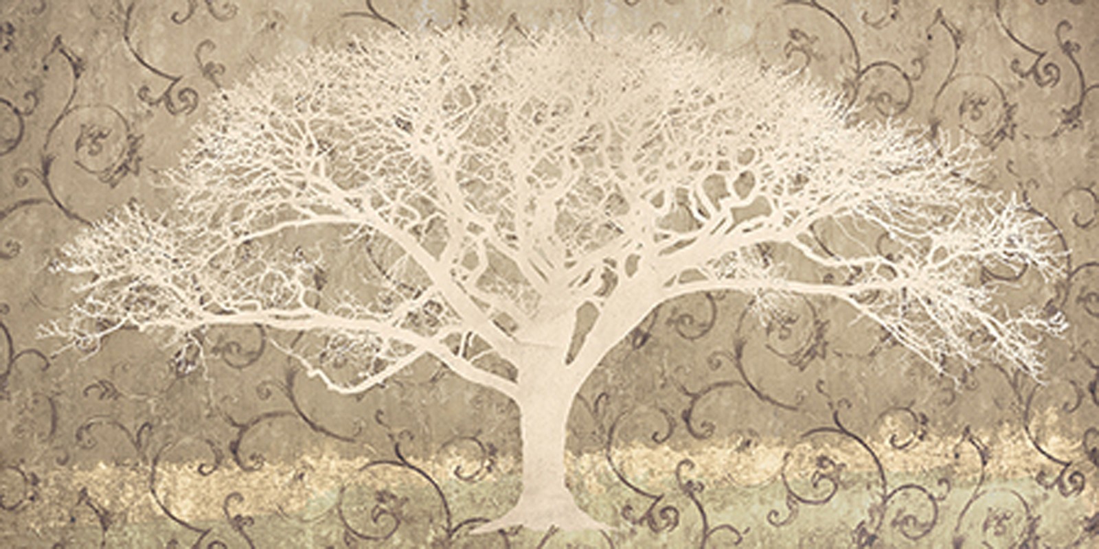 Alessio Aprile - Tree on a Grey Brocade