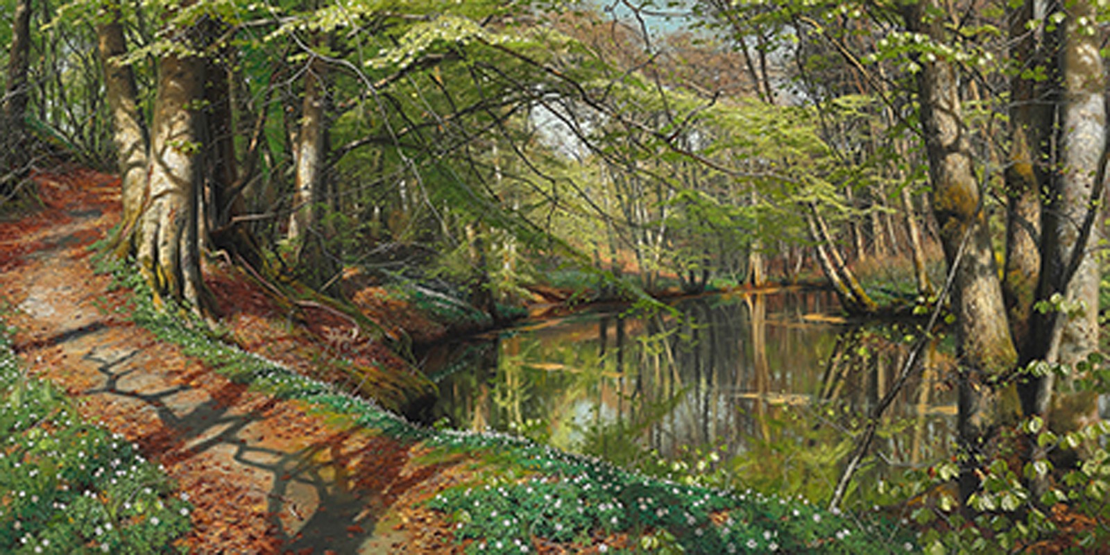 Peder Mork Monsted - A spring day in the forest