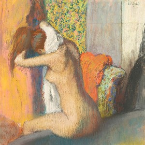 Degas Edgar Germain Hilaire - Après le Bain, Femme S'essuyant la Nuque