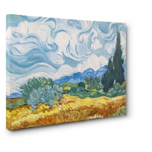 Vincent Van Gogh - Campo di grano con cipressi
