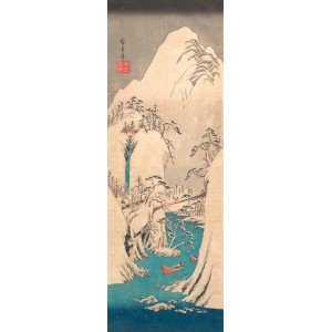Ando Hiroshige - Snowy Gorge