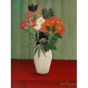 Henri Rousseau - Bouquet of Flowers with China Asters and Tokyos