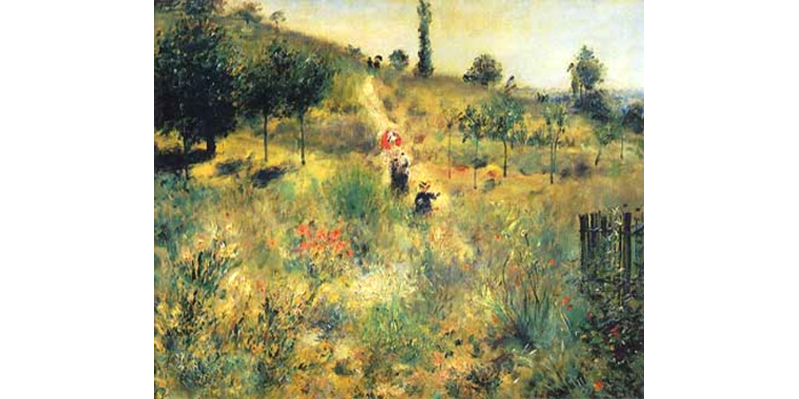Renoir Pierre Auguste - Chemin montant dans les hautes herbes