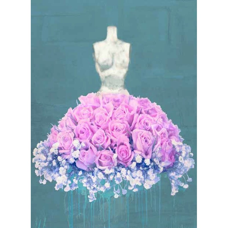 Kelly Parr - Dressed in Flowers II (Ocean Blue)