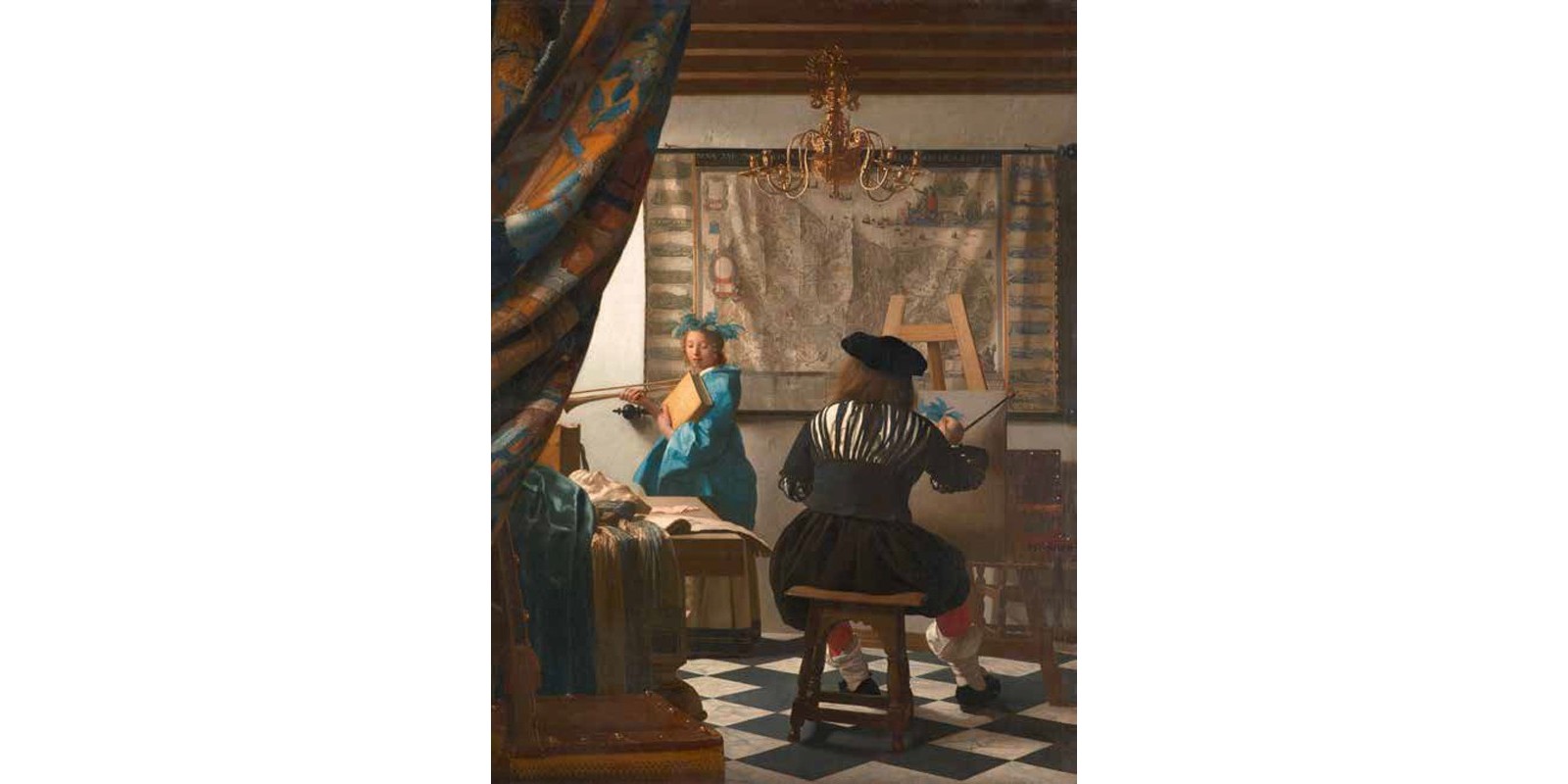 Jan Vermeer - The Art of Painting (detail)