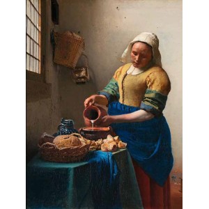 Jan Vermeer - The Milkmaid (detail)