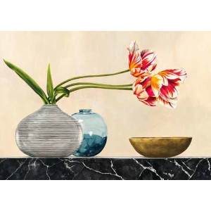 Jenny Thomlinson - Floral Setting on Black Marble (detail)