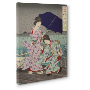 Yoshu (Hashimoto) Chikanobu - Between the banks of the Sumida Bokutei II