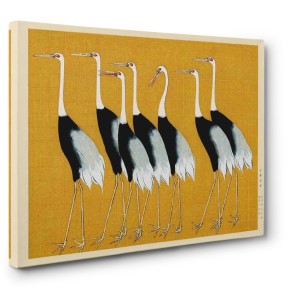 Ogata Korin - Flock of Japanese red crown cranes