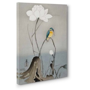 Ohara Koson - Kingfisher with Lotus Flower