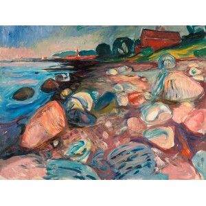 Edvard Munch - Shore with Red House