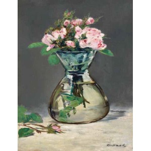 Edouard Manet - Moss Roses in a Vase