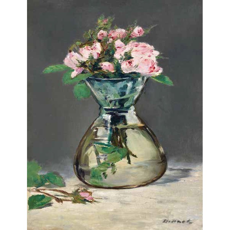 Edouard Manet - Moss Roses in a Vase