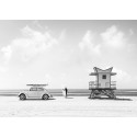 Gasoline Images - Waiting for the Waves, Miami Beach (BW)