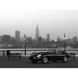 Gasoline Images - Vintage Spyder in NYC (BW)
