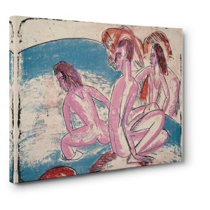 Ernst Ludwig Kirchner - Three Bathers by Stones