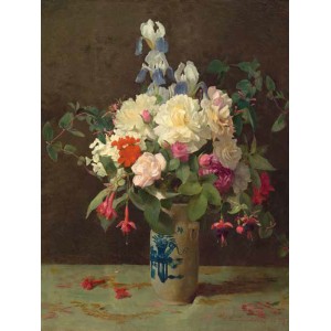 George Cochran Lambdin - Vase of flowers