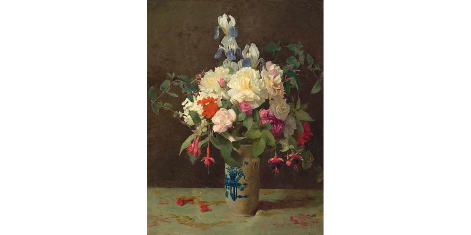 George Cochran Lambdin - Vase of flowers