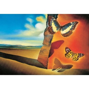 Salvador Dali - Paysage aux papillons