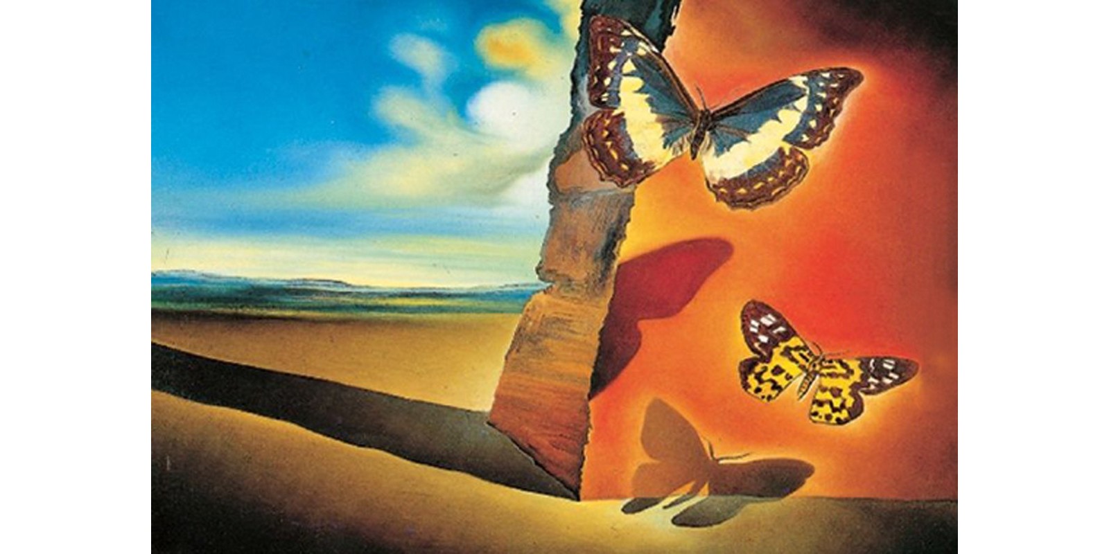 Salvador Dali - Paysage aux papillons