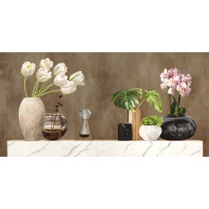 Jenny Thomlinson - Floral Setting on White Marble