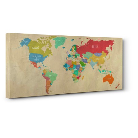 Joannoo - Modern Map of the World (detail)