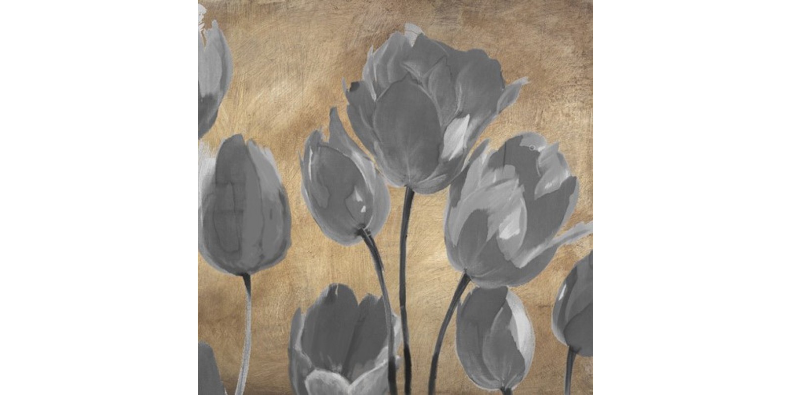 Luca Villa - Grey Tulips II