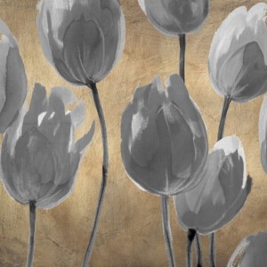 Luca Villa - Grey Tulips I