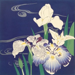 Tsukioka Kôgyo - Irises on the Water