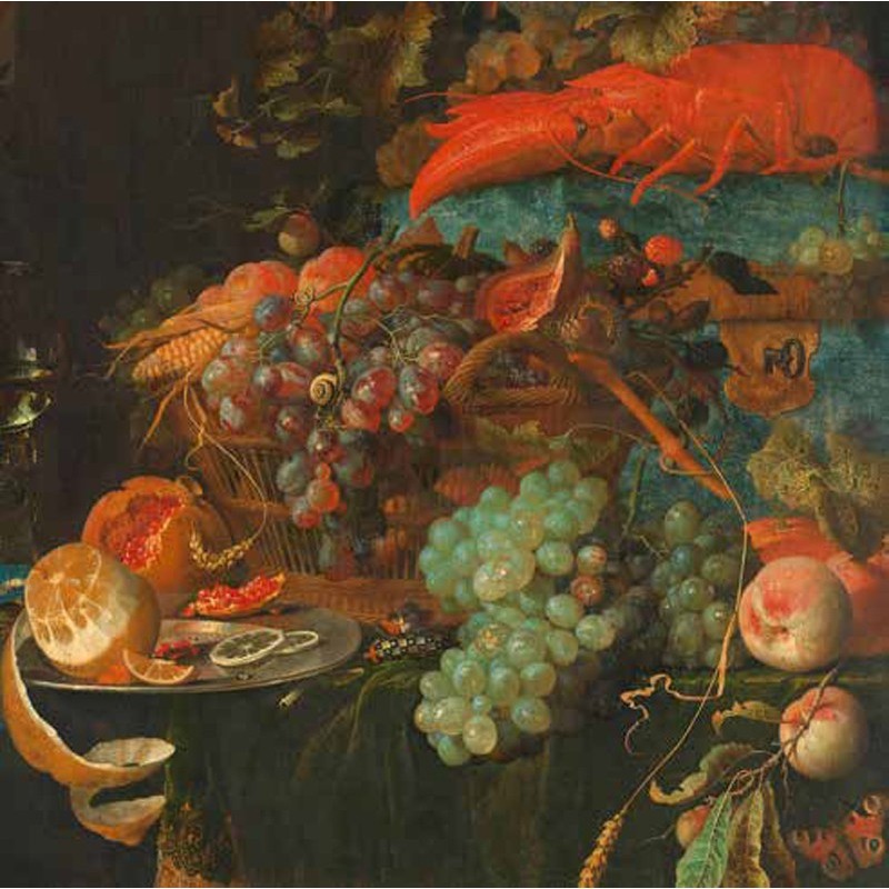 Abraham Mignon - Still Life with Fruit (detail)