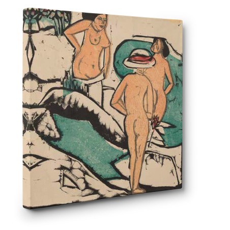 Ernst Ludwig Kirchner - Women Bathing between White Stones