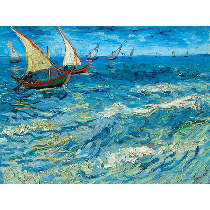 Vincent van Gogh - Seascape at Saintes-Maries, 1888