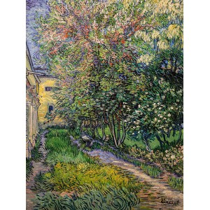 Vincent van Gogh - The garden at the asylum at Saint-Rémy