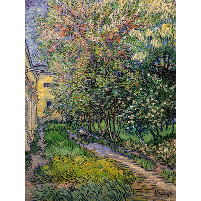 Vincent van Gogh - The garden at the asylum at Saint-Rémy