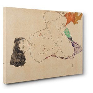 Egon Schiele - Reclining Female Nude, 1913