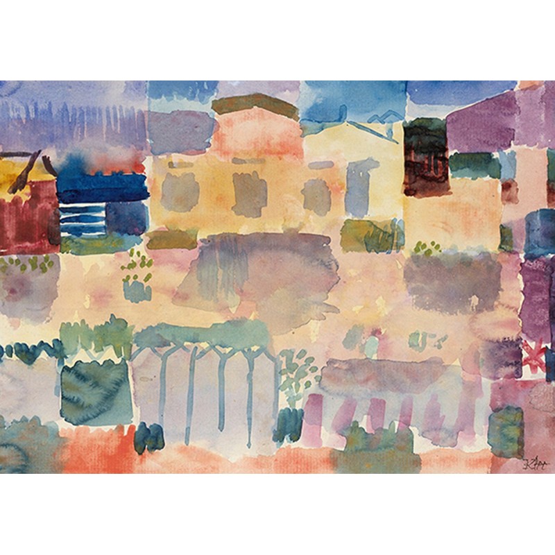 Paul Klee - Garden in St. Germain, The European Quarter Near Tunis