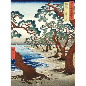 Ando Hiroshige - Maiko Beach in Harima Province